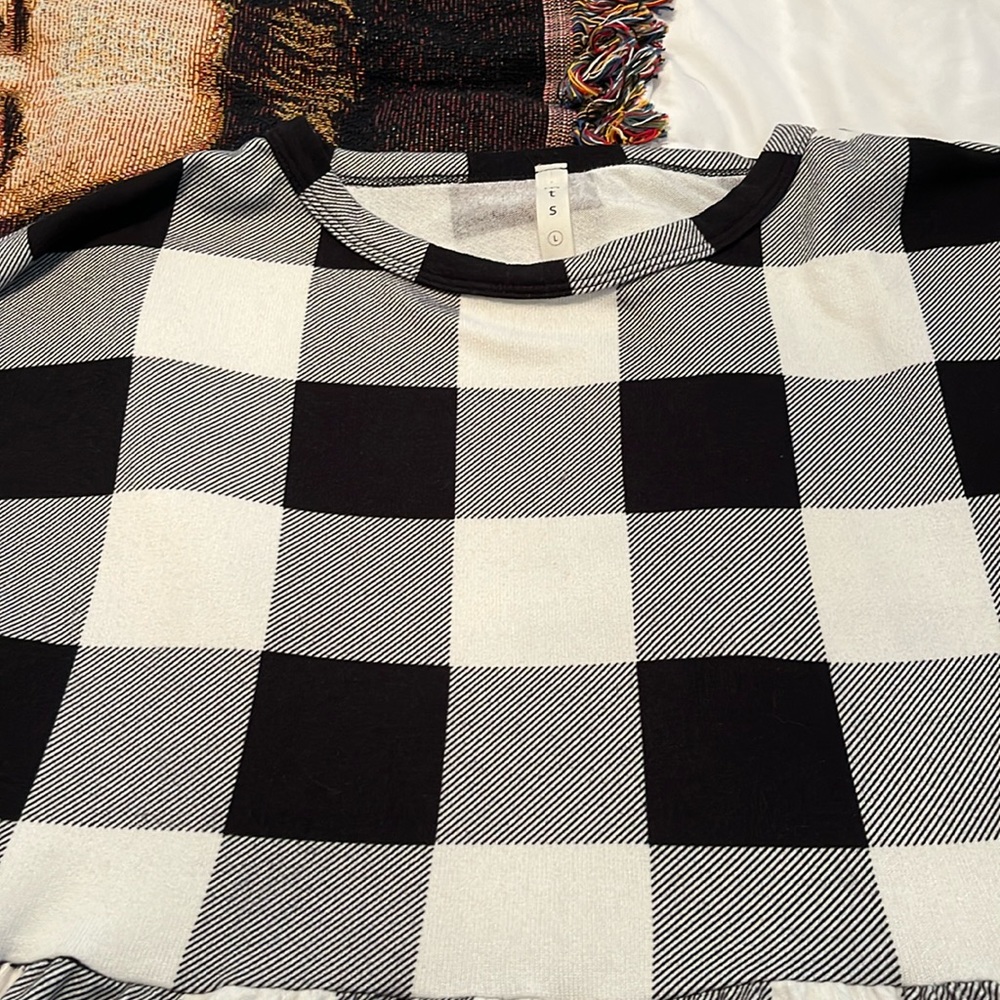 Checkered Babydoll shirt